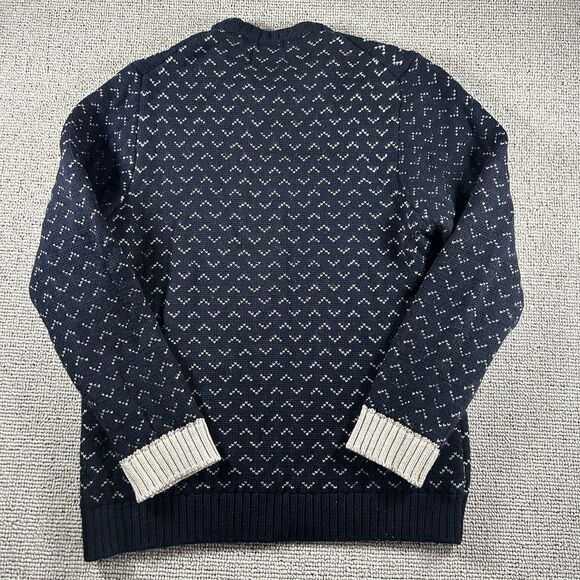 Peregrine Wool Sweater Men’s XXL Blue Birdseye Crewneck England Classic Preppy - Picture 12 of 12